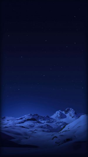 Night View Snowy Mountains 4K Phone Wallpaper 300x533 - 4K Phone Wallpapers