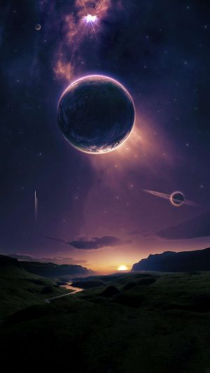 Univers Planets 4K Phone Wallpaper 300x533 - Sony Xperia 1 V Wallpapers