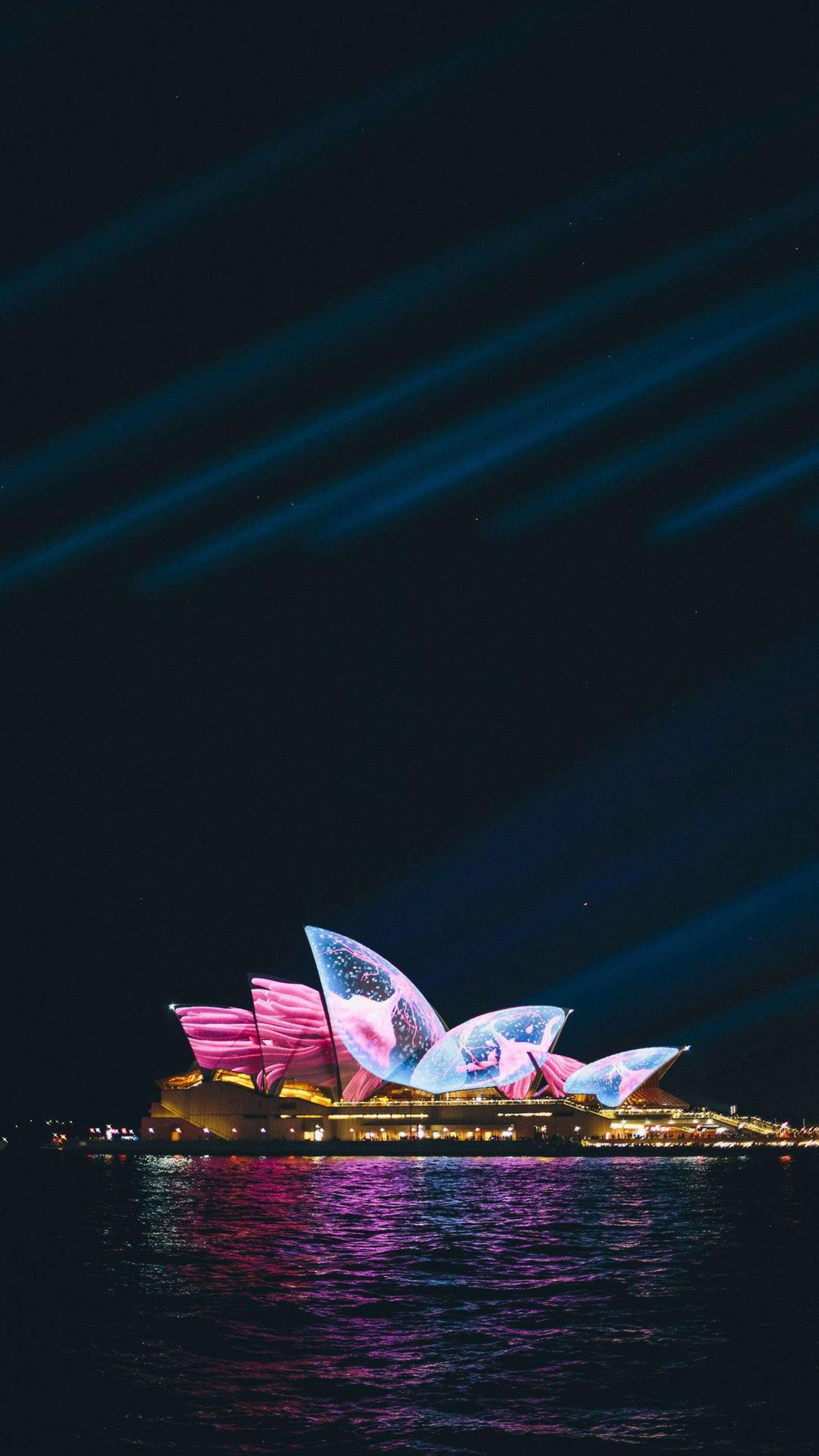 Vivid Sydney 4K Phone Wallpaper
