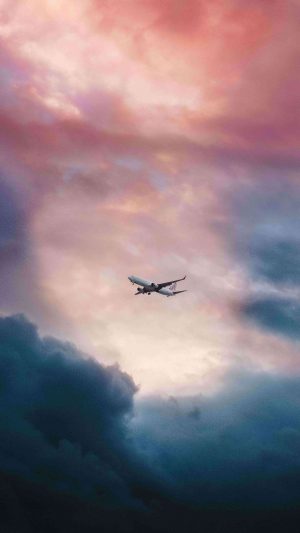 airplane clouds flight 300x533 - 4K Phone Wallpapers