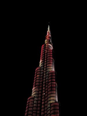 Burj Khalifa Night 4K iPad Wallpaper 300x400 - iPad Wallpapers