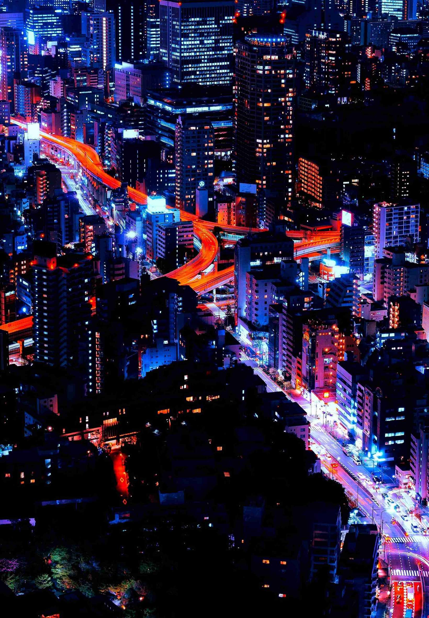 City Night View iPad Wallpaper