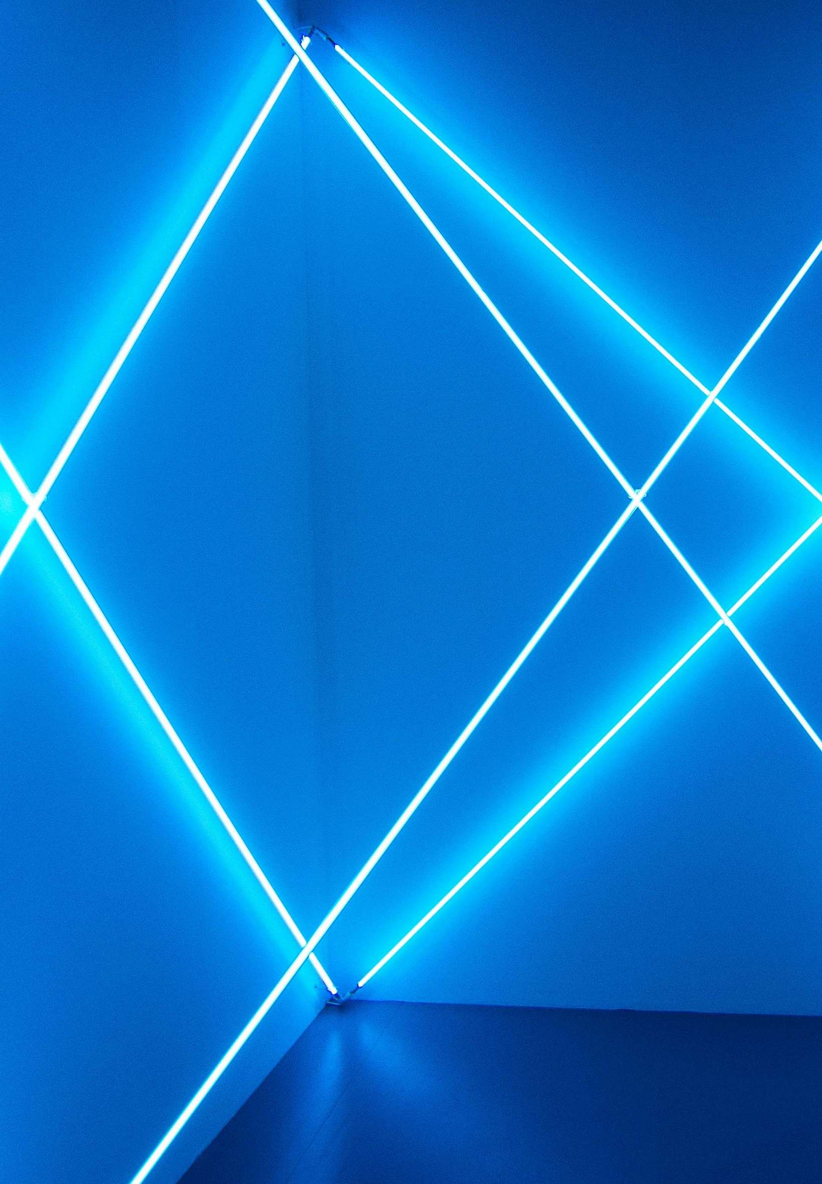 Neon Lines Wall iPad Wallpaper