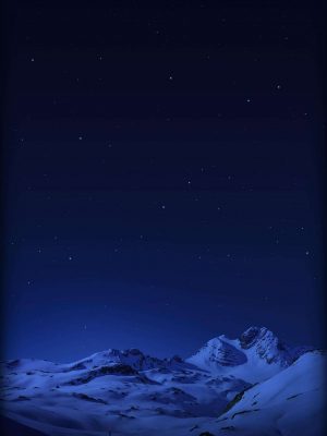 Night View Snowy Mountains iPad Wallpaper 300x400 - iPad Wallpapers