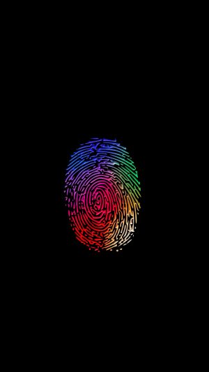 Amoled colourfull thumbprint 300x533 - Don't Touch My Phone Wallpaper
