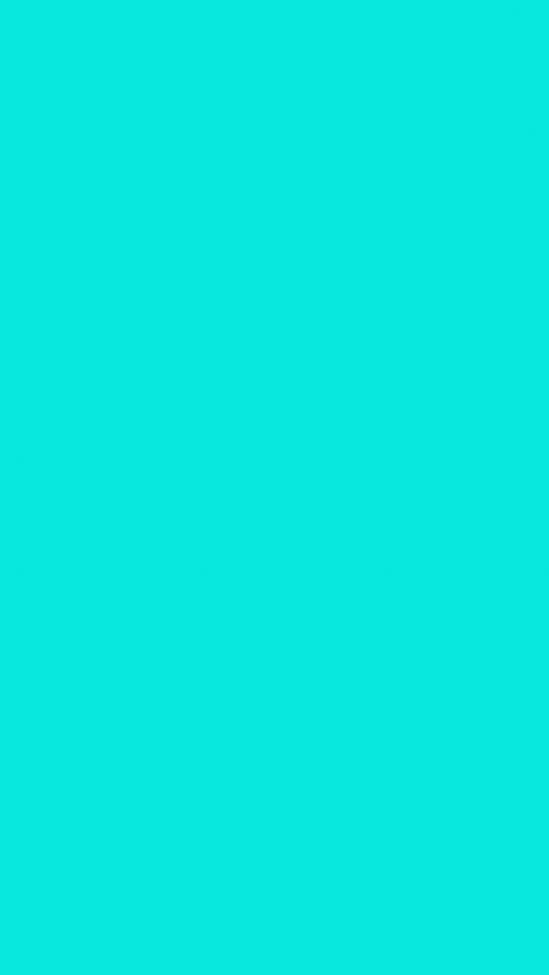 Bright Turquoise Solid Color Background Wallpaper for Mobile Phone
