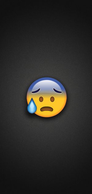 Cold Sweat Emoji Phone Wallpaper 300x633 - Emoji Wallpapers