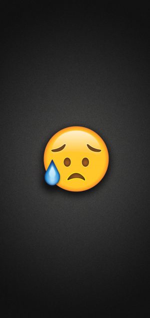 Disappointed but Relieved Face Emoji Phone Wallpaper 300x633 - Emoji Wallpapers