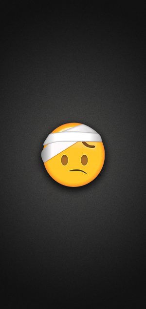 Face with Head Bandage Emoji Phone Wallpaper 300x633 - Emoji Wallpapers