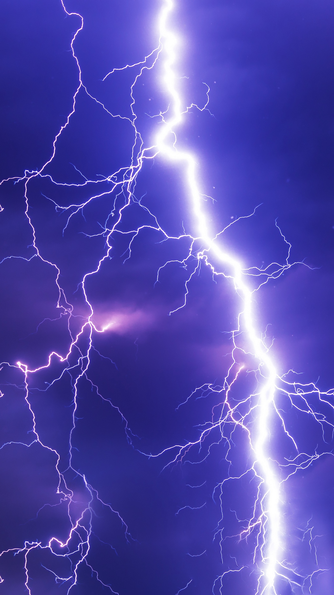 Lightning Thunderstorm Sky Cloudy Wallpaper 1080x1920
