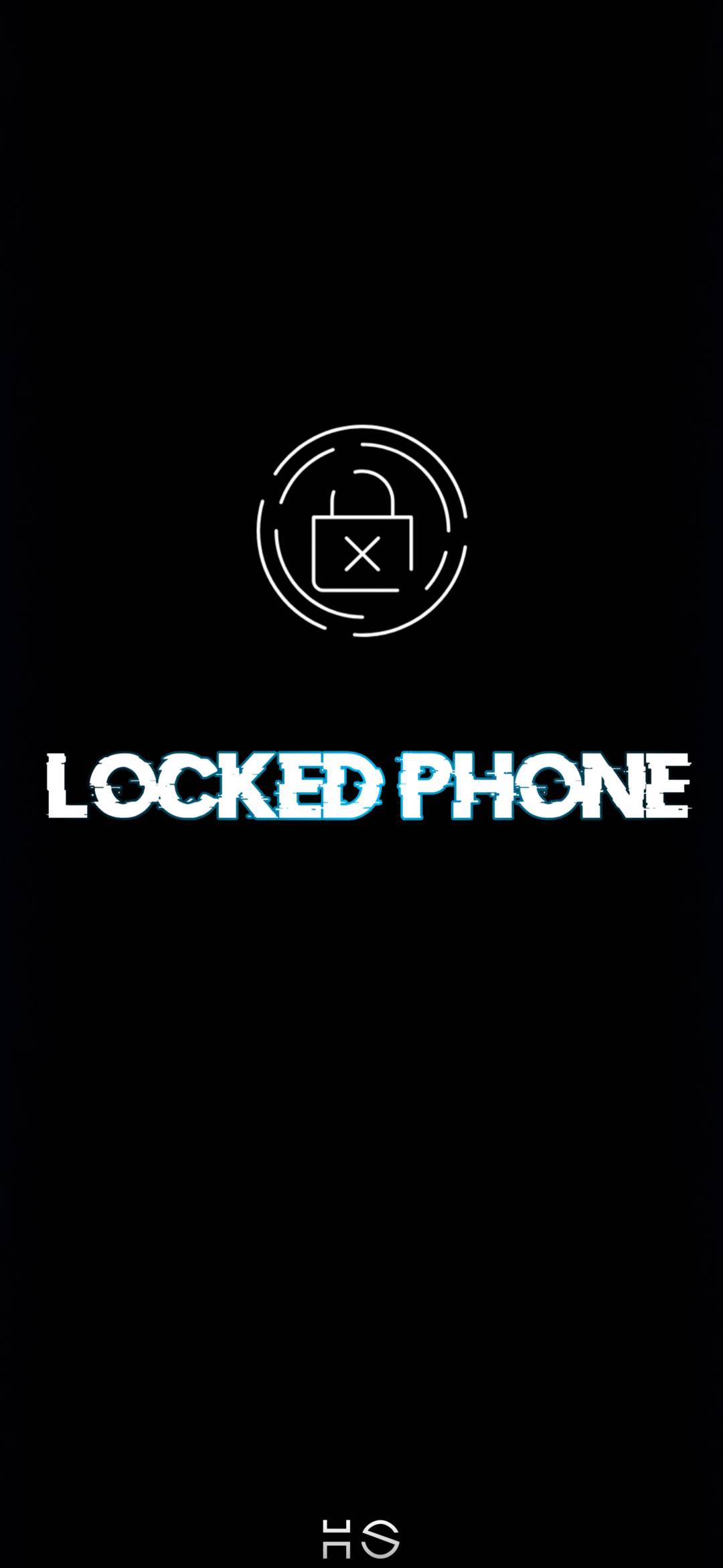 Locked Phone Black White Wallpaper - 1080x2340