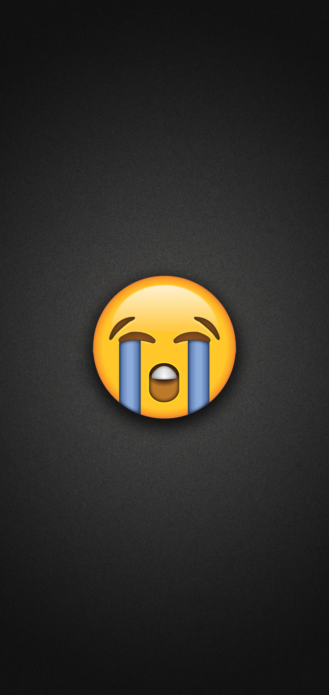 Loudly Crying Face Emoji Phone Wallpaper