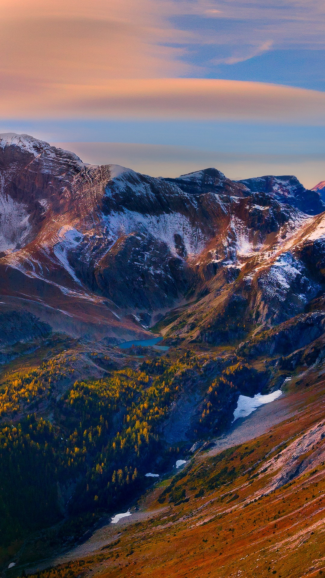 Mountain Peaks Sky Beautiful Scenery Wallpaper - [1080x1920]