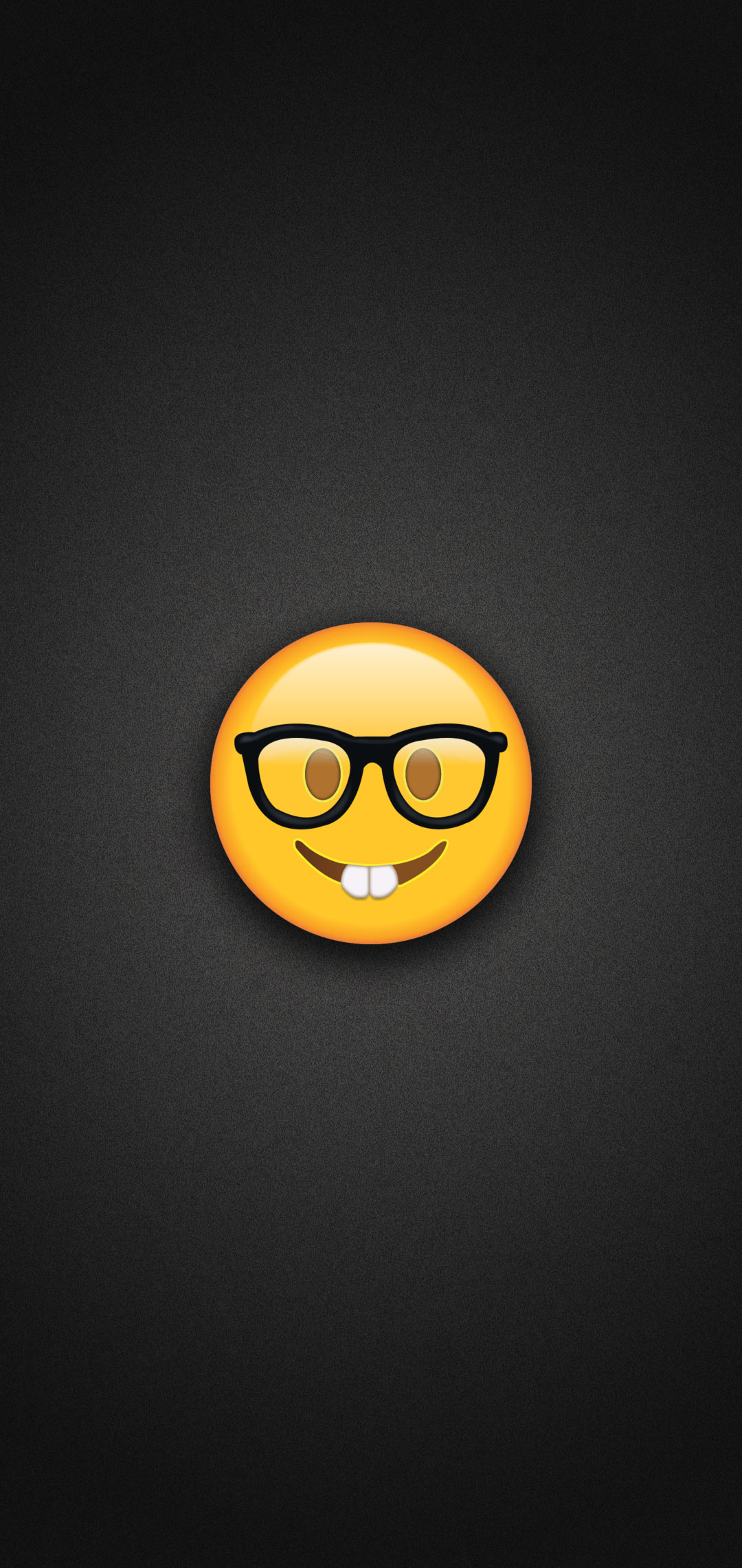 Nerd Emoji With Glasses Phone Wallpaper