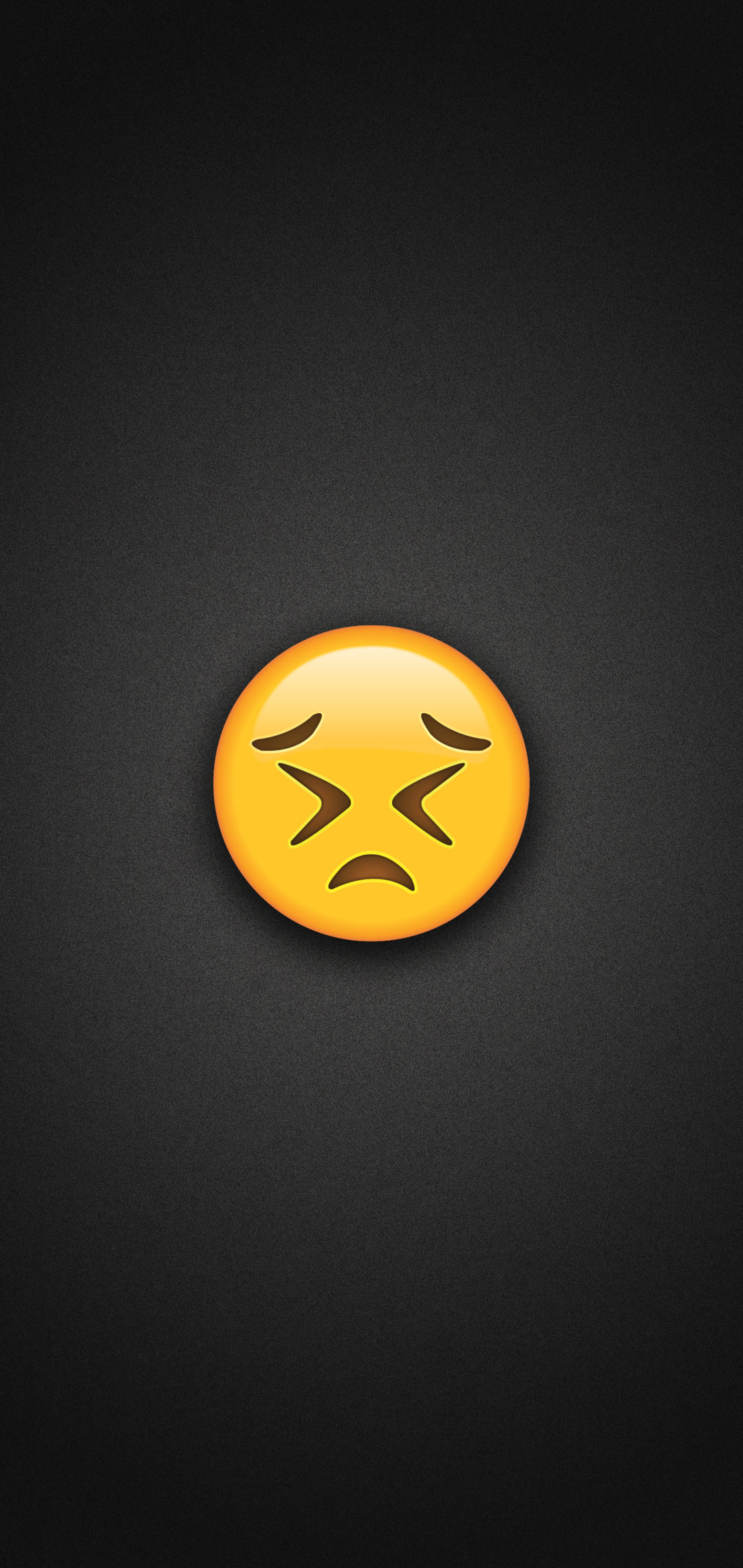 Persevering Face Emoji Phone Wallpaper