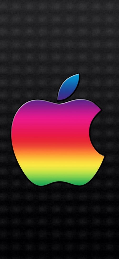 Rainbow Apple Wallpaper - 881x1909