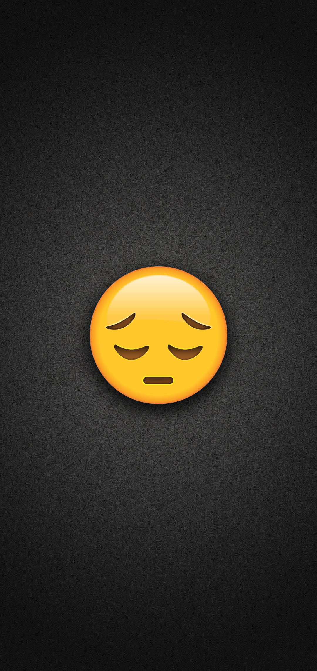 Sad Face Emoji Phone Wallpaper
